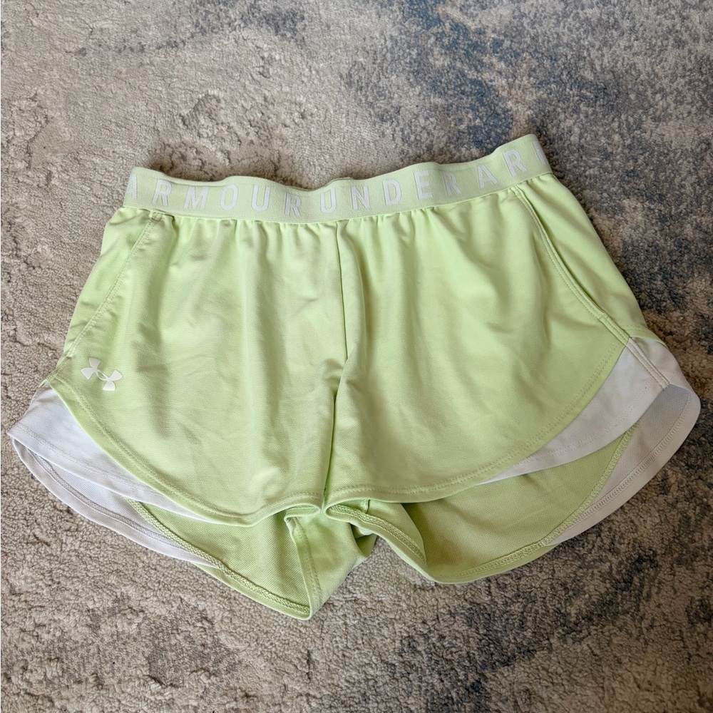 Under Armour Light Lime/White Women's Running Shorts
